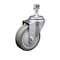Service Caster 4'' Gray Polyurethane Creeper Swivel 1/2'' Threaded Stem Caster CREE-SCC-TS20S414-PPUB-121315 - alternate 1